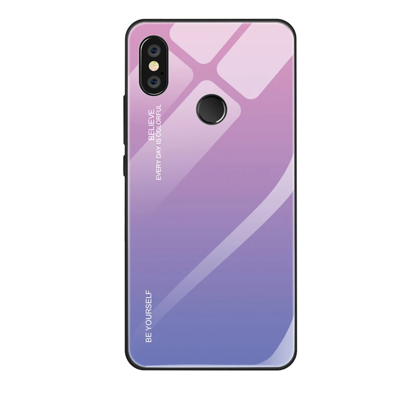 Стеклянная задняя крышка для телефона IQD для Xiao mi Red mi 6A 5 plus Note5 6 Pro mi 8 6X 5X Max3 8 lite Pocophone F1 защитный чехол бампер из ТПУ - Цвет: Z1004