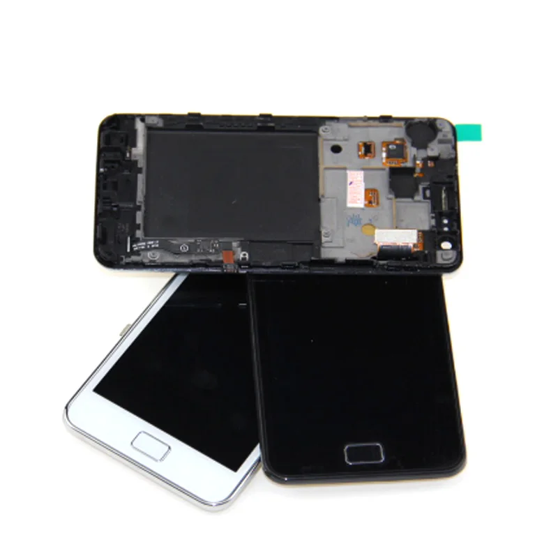 100% протестированный супер AMOLED для Samsung S2 I9100 ЖК дисплей i9100 экран сенсорный