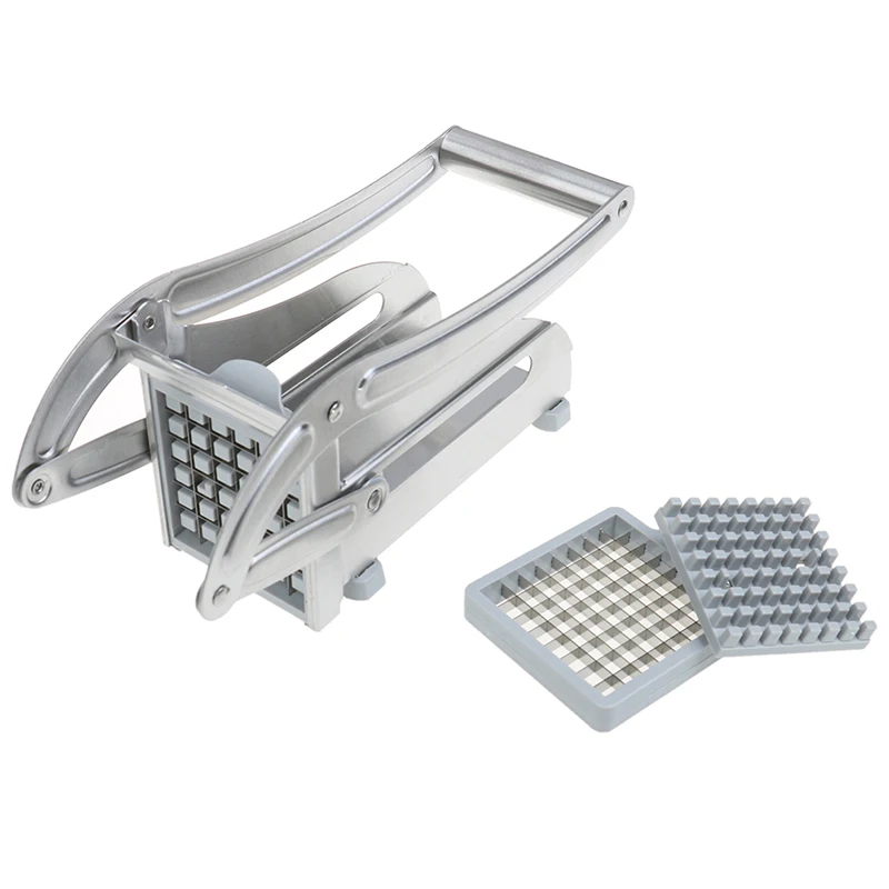 Stainless Steel French Fry Cutter with 2 Blades Potato Slicer Chopper Chipper For Cucumber Carrot | Дом и сад