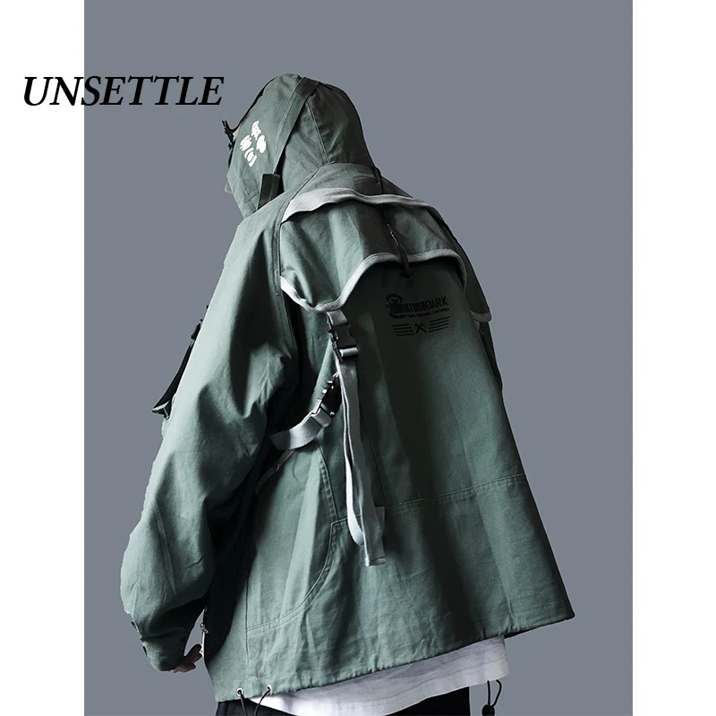UNSETTLE/Осенняя мужская военная куртка с ремешком на спине ma1, летчик-бомбардировщик в стиле хип-хоп, куртка, верхняя одежда, уличная куртка-карго для мужчин