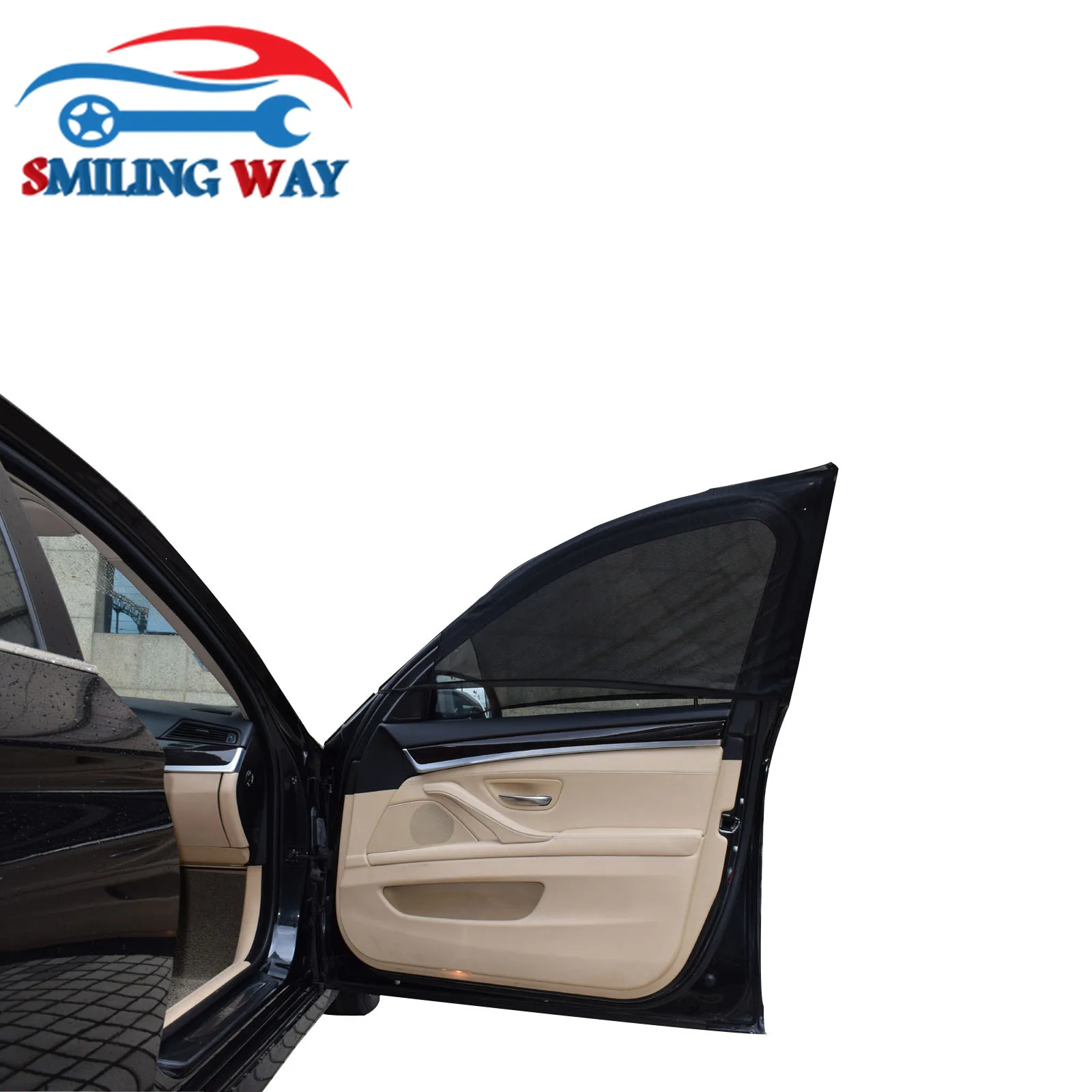 SMILING WAY# Автомобильная Солнцезащитная шторка из сетчатой ткани с защитой от солнца, защита от солнца, защита от солнца, шторка спереди и сзади