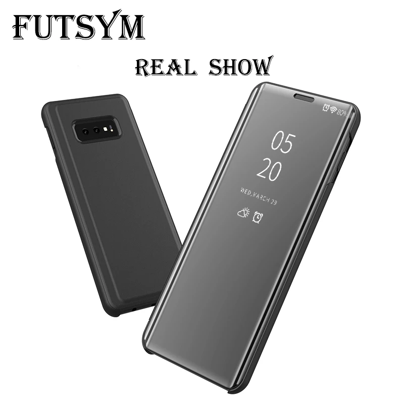Luxury Smart Mirror Flip Leather Kickstand Case for Huawei P30 Wireless Charger P20 Lite Pro | Мобильные телефоны и