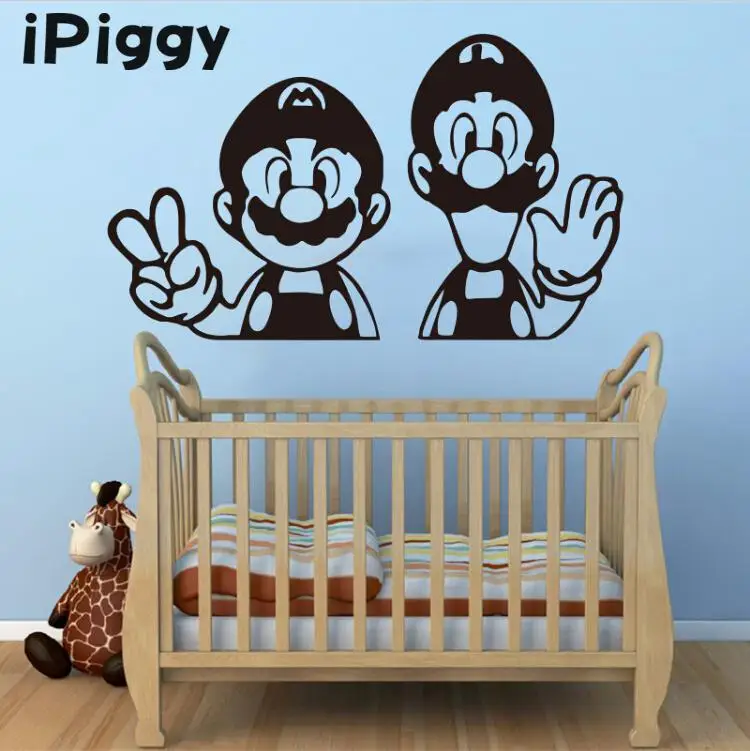 Ipiggy 2017 Бесплатная доставка Новая коробка Super Mario винил домашняя Декорация
