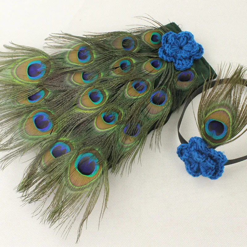 Newborn photography props baby photo accessories peacock costume new born shooting infant toddler picture fotografie | Детская одежда и