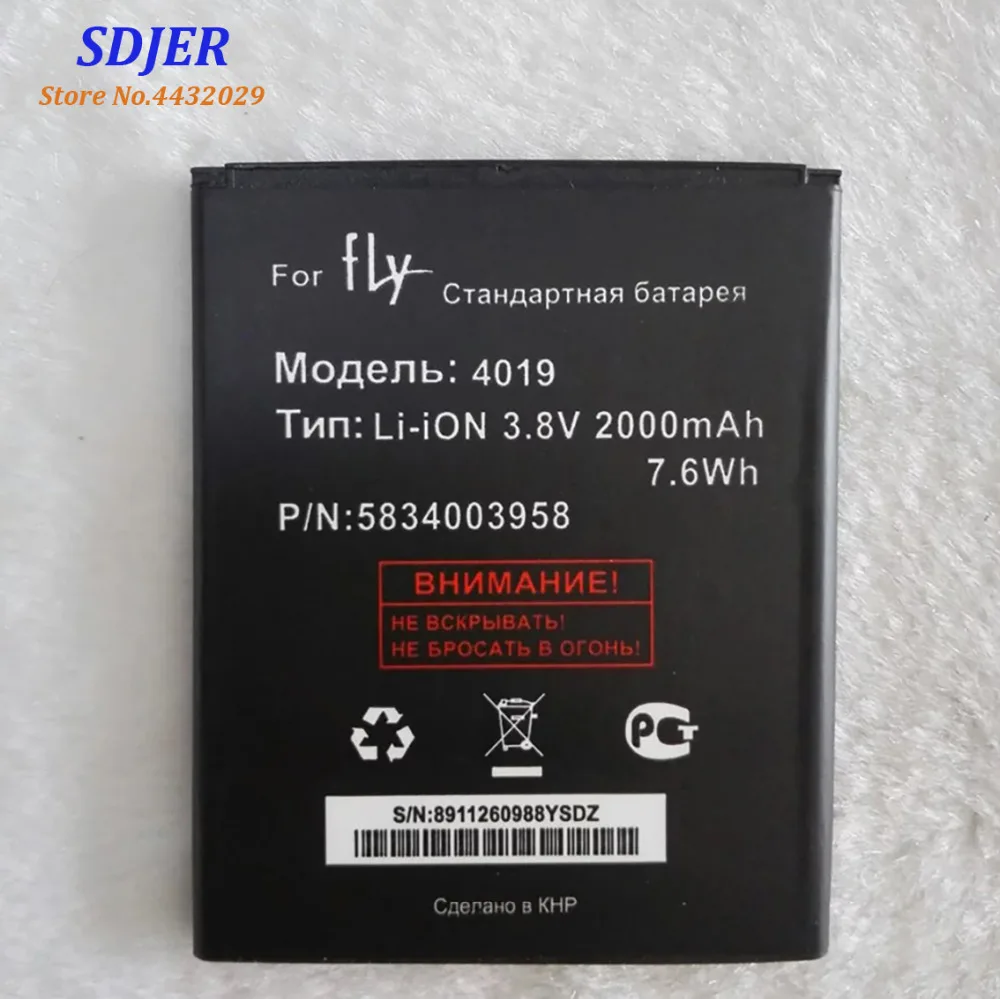 2019 высокое качество BL4019 батарея для Fly IQ446 IQ 446 Li Ion 2000mAh Мобильный телефон Bateria Batterie