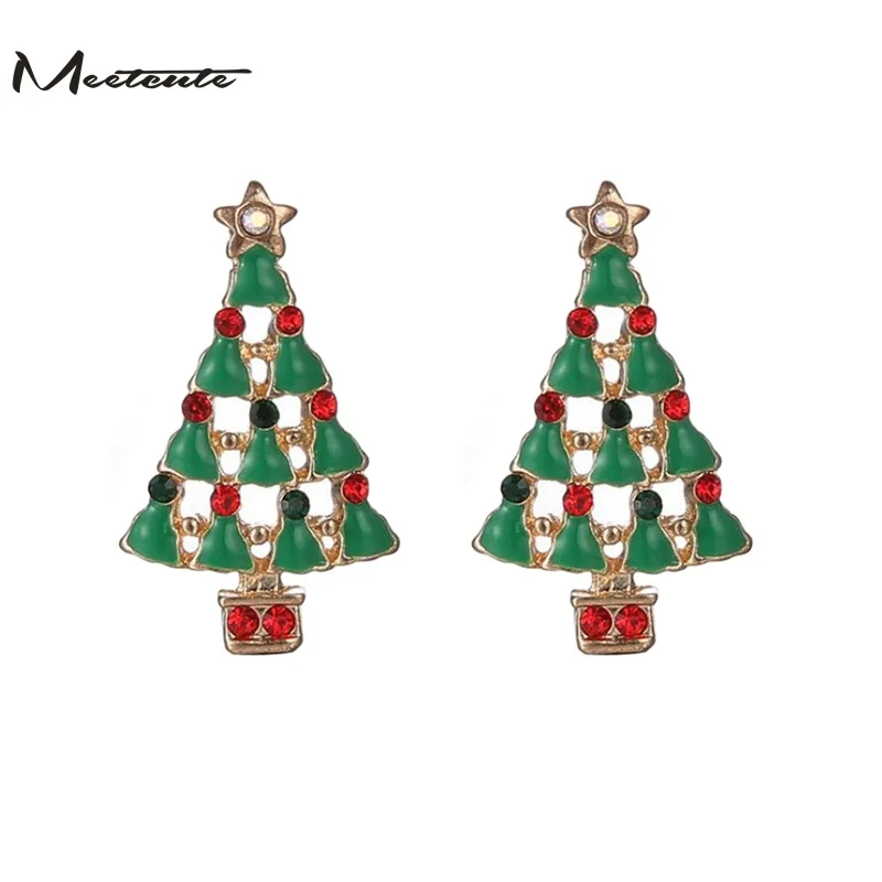 Meetcute Boutique новые модные женские Снеговики милые елки Колокольчик Рождественские