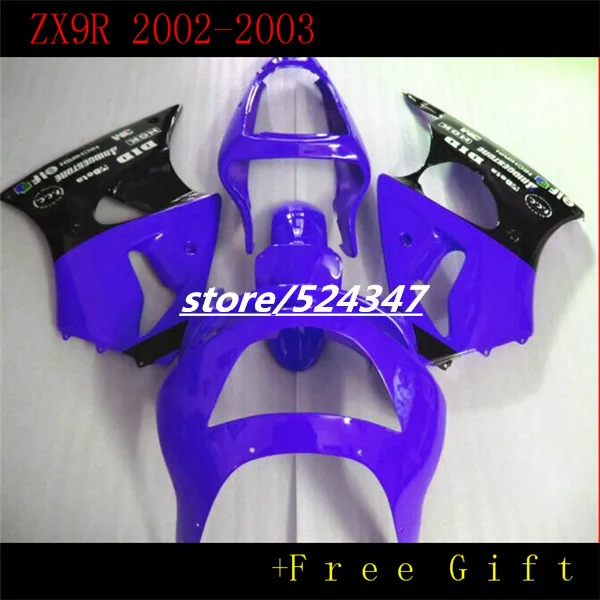 

Complete Covers for Kawasaki ZX-9R 2002 2003 ABS Plastic Cowlings Motorcycle ZX9R 02 03 Bodywork Sportbike Black Pa
