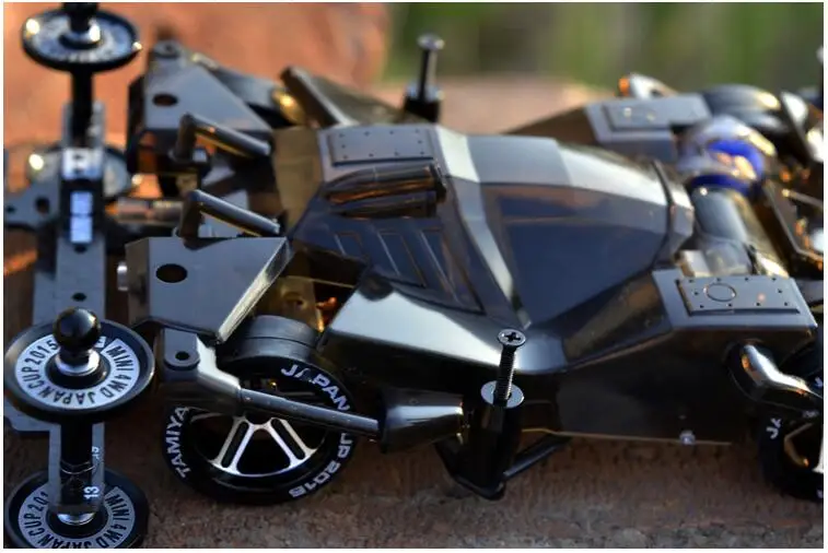 Бесплатная доставка чёрный прозрачный Tamiya Mini 4WD автомобильный FM шасси 19411 (не в