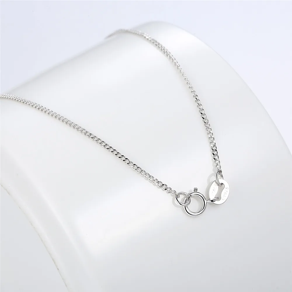YPAY Genuine 925 Sterling Silver Link Chains Necklaces Fit For Pendant Charm Women Men Luxury S925 Fine Jewelry Gift YMN044 | Украшения и