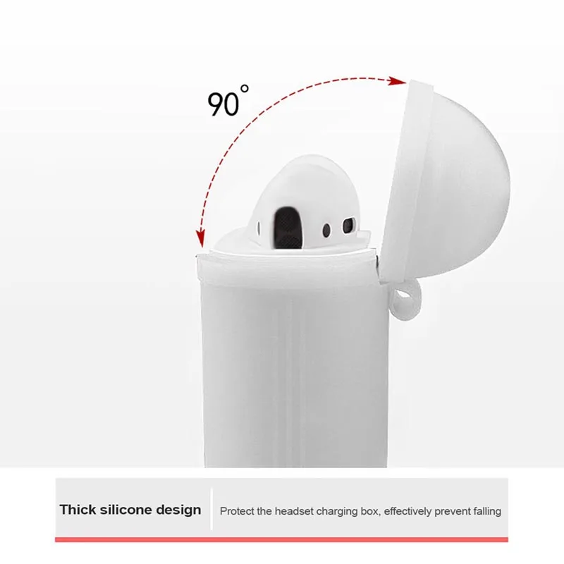Мягкий силиконовый чехол для Airpods ультратонкий ударопрочный водонепроницаемый