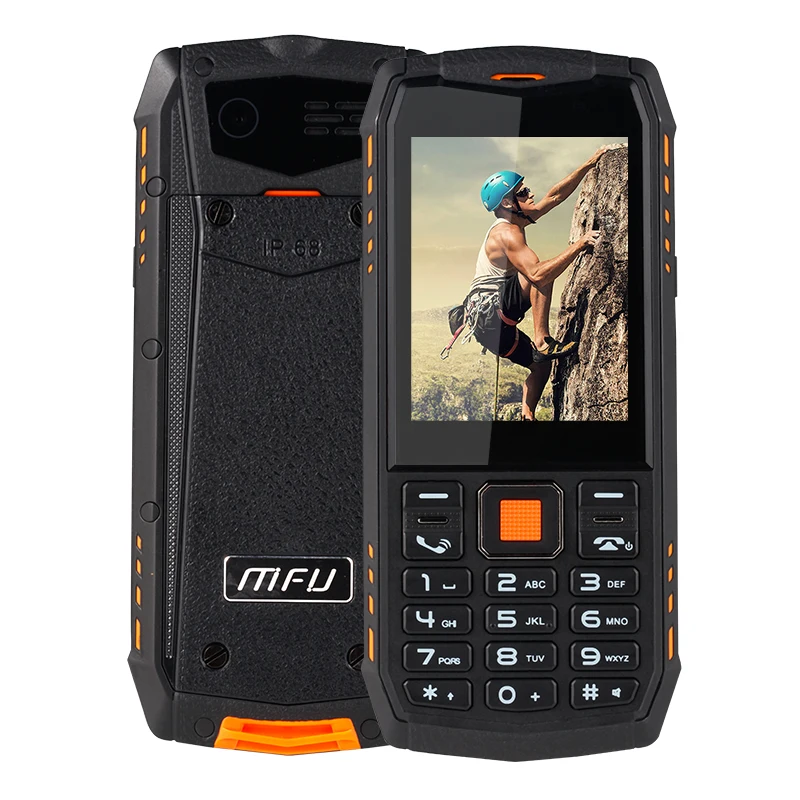 Мобильный телефон MFU 3G защищенный IP68 водонепроницаемый большой дисплей 2 8 дюйма
