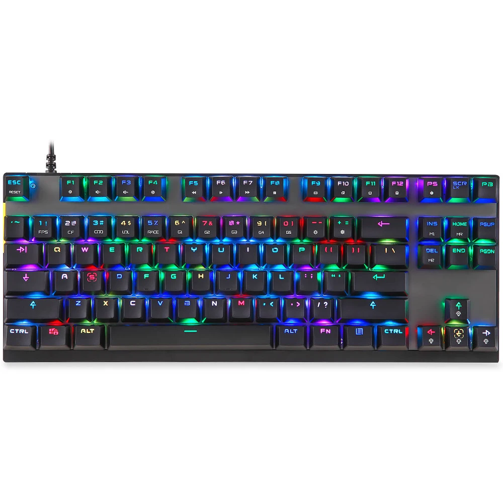 Оригинал Motospeed K82 USB Проводная Механическая клавиатура игр с RGB Подсветка