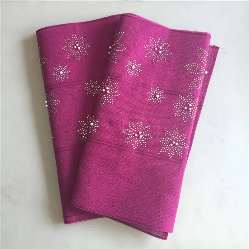 3 Фиолетовый ASO OKE узор ASO OKE headtie с камнями и бисером Горячая распродажа! модный дизайн камни тюрбан дизайн - Цвет: 3