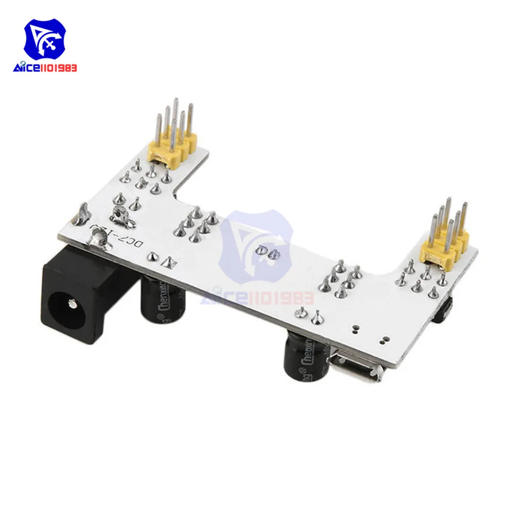Фото Двухканальная макетная плата diymore MB-102 MB102 3 В 5 модуль питания для Arduino resberry Pi Двухканальная макетная плата diymore MB-102 MB102 3 В 5 модуль питания для Arduino resberry Pi
