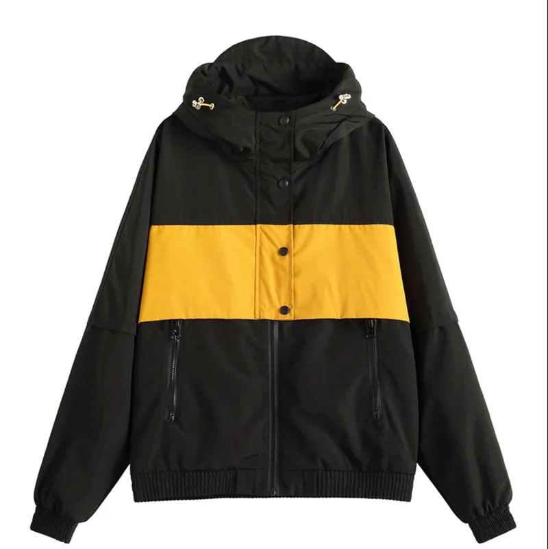 

3 colors 2021 Harakuju BF Loose Spring Autumn Jacket Coats Windbreaker Harakuju Bomber Jackets Womens Outerwear Tops V787