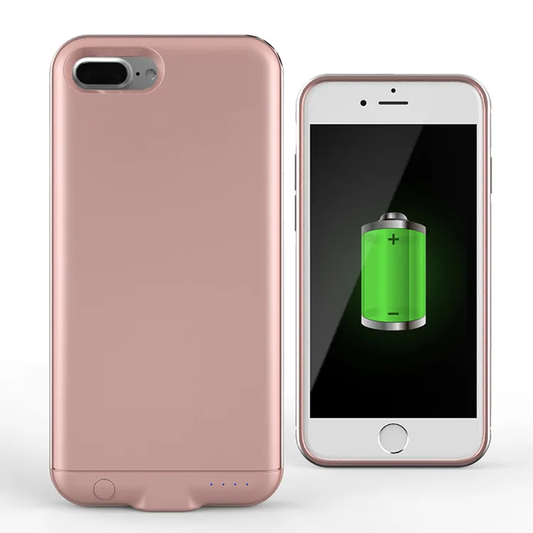 Из Металла Coquille ультра тонкий 3000 мАч для iPhone 7 Батарея Зарядное устройство чехол