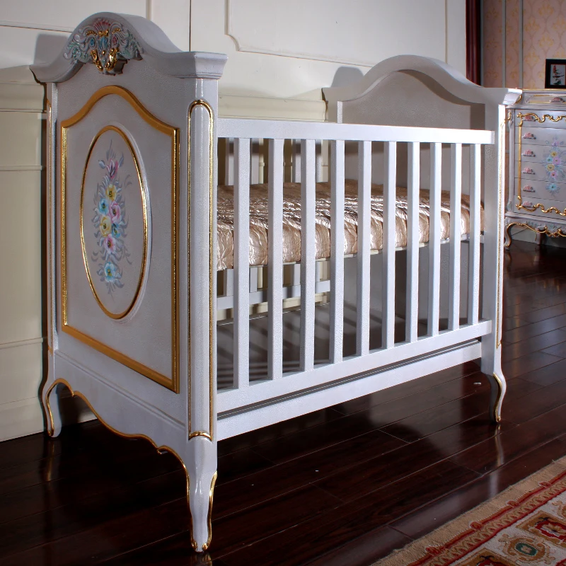 Домашняя Детская кровать в Европейском стиле Французский Сад однотонная