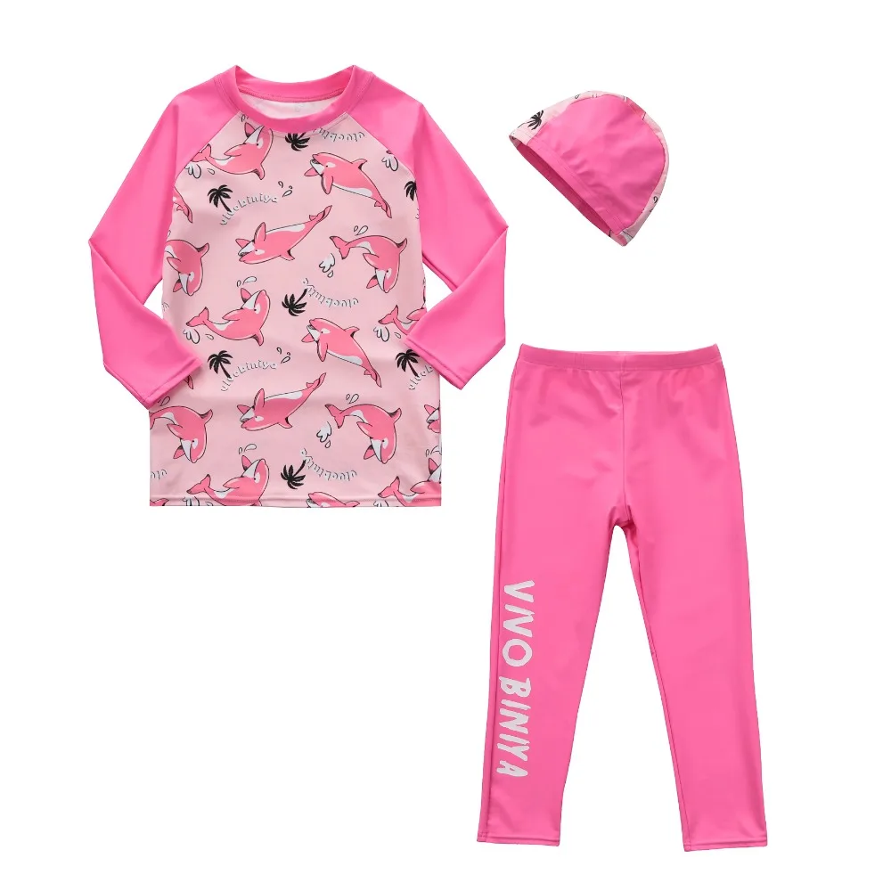 Детский купальник для мальчиков UPF 50 + защита от УФ лучей 3 шт. купальники с принтом