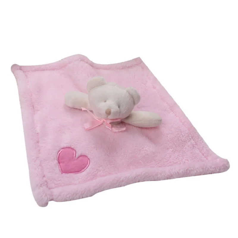 3 цвета милый медведь мягкое детское одеяло игрушка для сна 0-12 месяцев