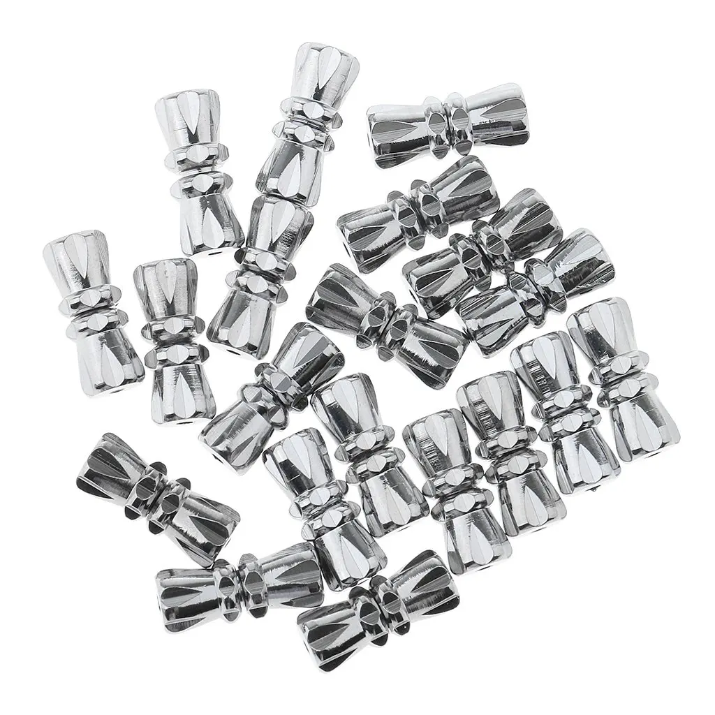 

20pcs 1.1x4.5cm Dull Silver Screw Clasp Copper Barrel Screw Clasps For Bracelet Necklace Jewelry Making Findings Hole 1mm
