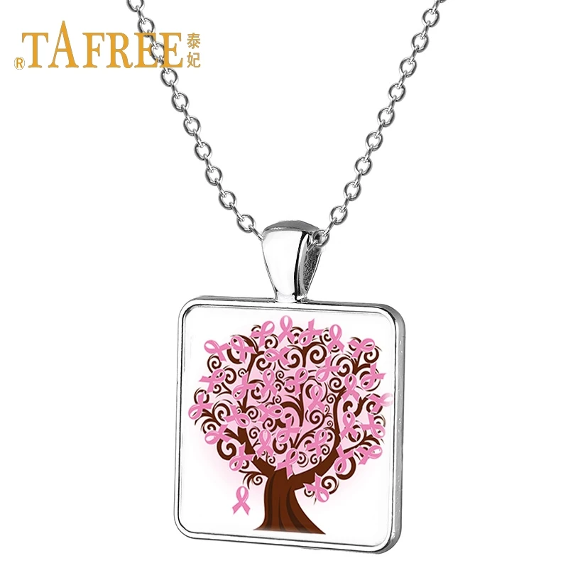 

TAFREE Concerned of women's health pendant concern breast cancer charity necklace ladies decoration necklace jewelry CC01
