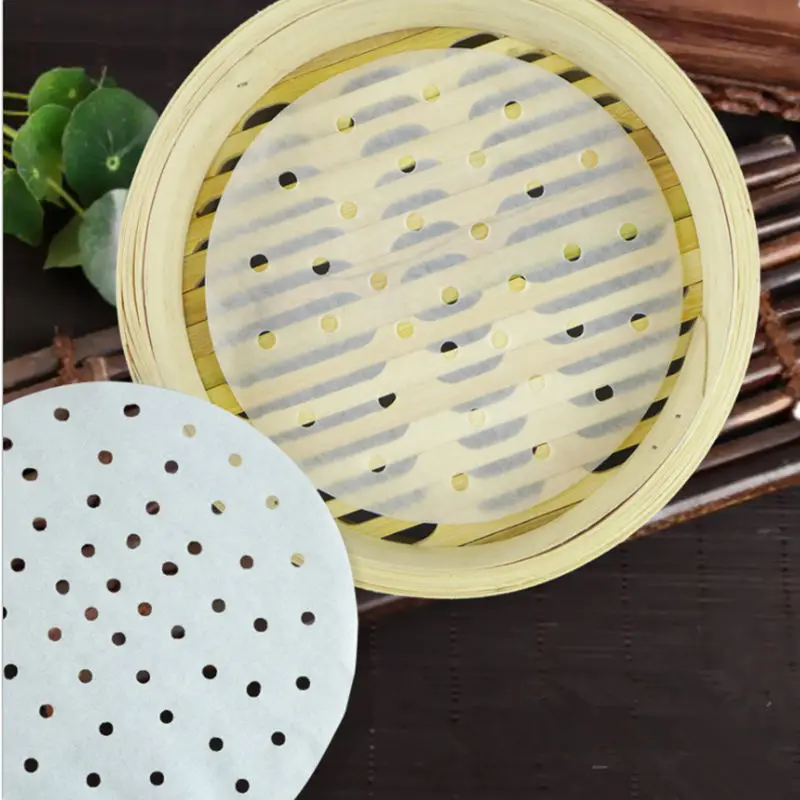 

3/3.5/4/4.5inch Mini Steamer Liner Paper Premium Perforated Parchment Bamboo Steamer Paper Liners Pack of 400