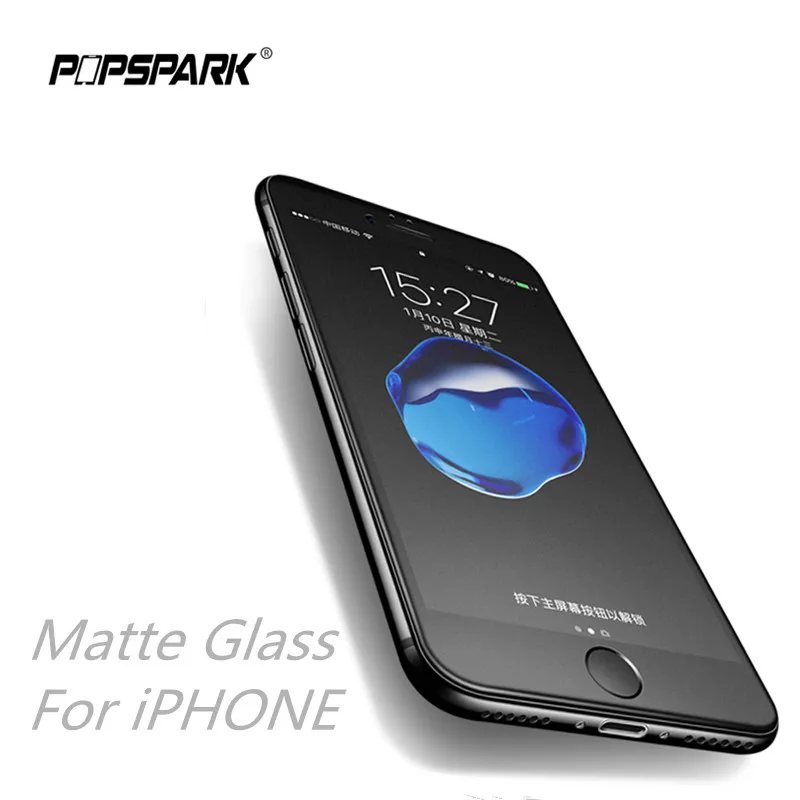 Матовая защитная Стекло Экран протектор на айфон X 7 Plus 6 S плюс 5 5S 5C SE матовый