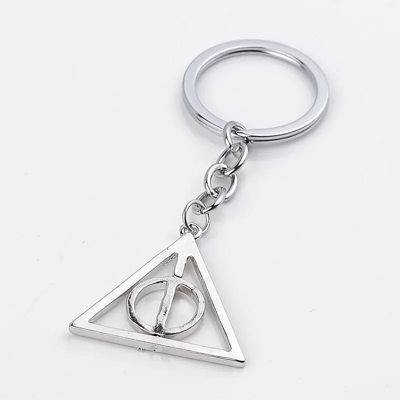 Гарри П Луна и Дары смерти брелок Ретро треугольник ключ держатель кошелек сумка для автомобиля подарок брелки унисекс аксессуары