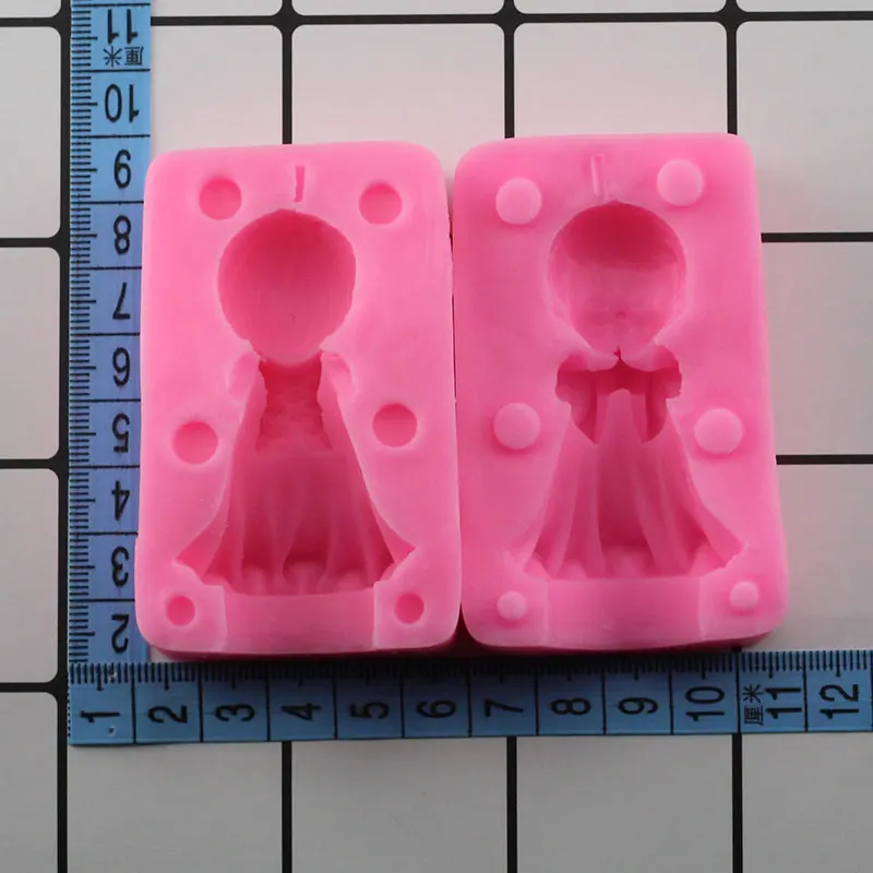 Mujiang 3D Ангел мальчик мыло силиконовая форма для свеч Fimo глиняные формы помадка