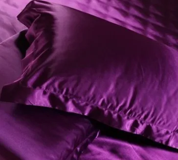 7 шт. темно-фиолетовый Атласный Шелковый комплект постельного белья California king