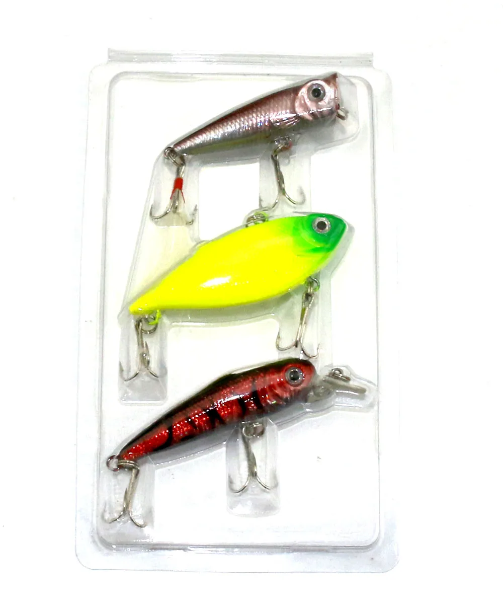 3 шт. смешанные металлические рыболовные приманки твердая приманка Набор