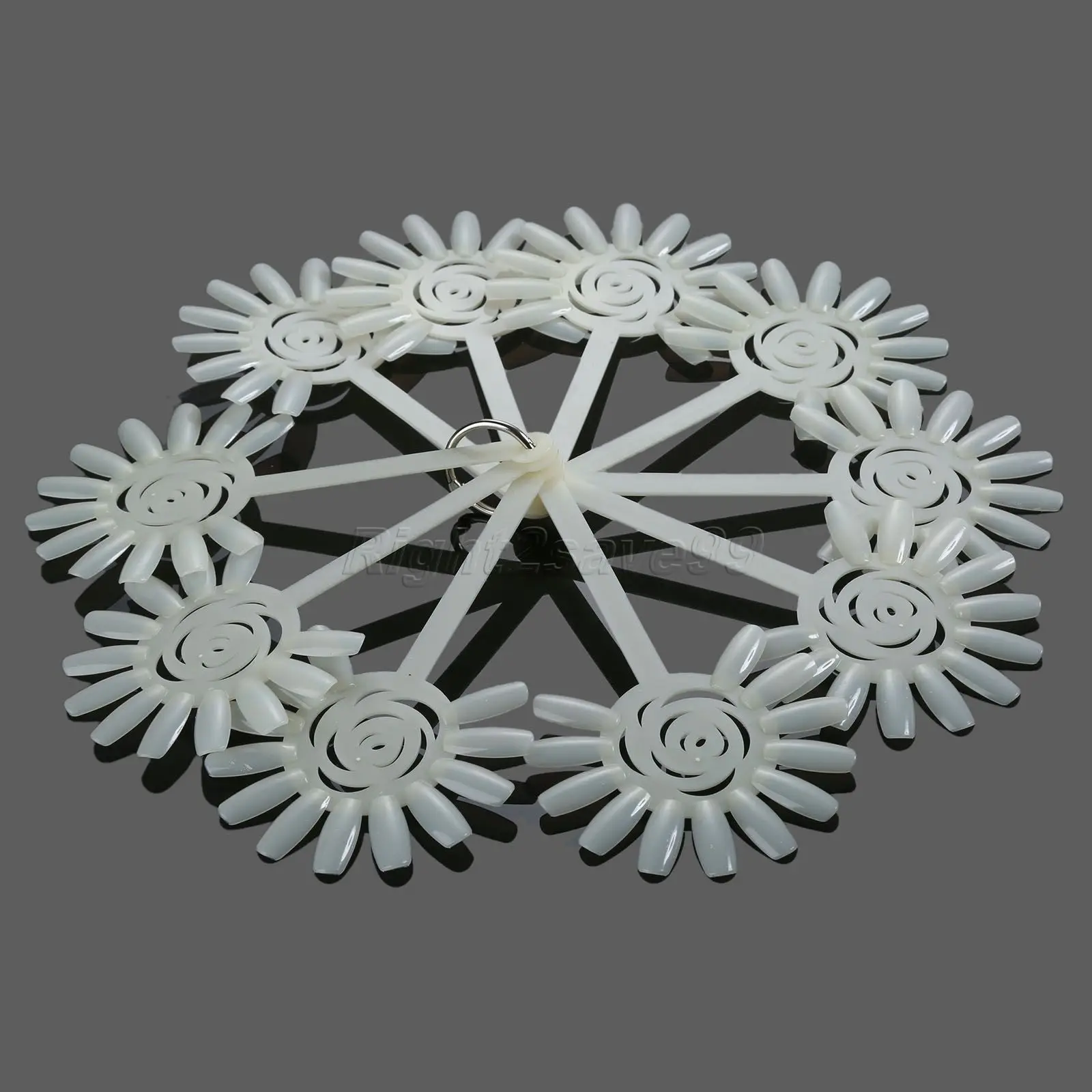 120 типов/10 шт. веер для демонстрации ногтей натуральная белая прозрачная розетка