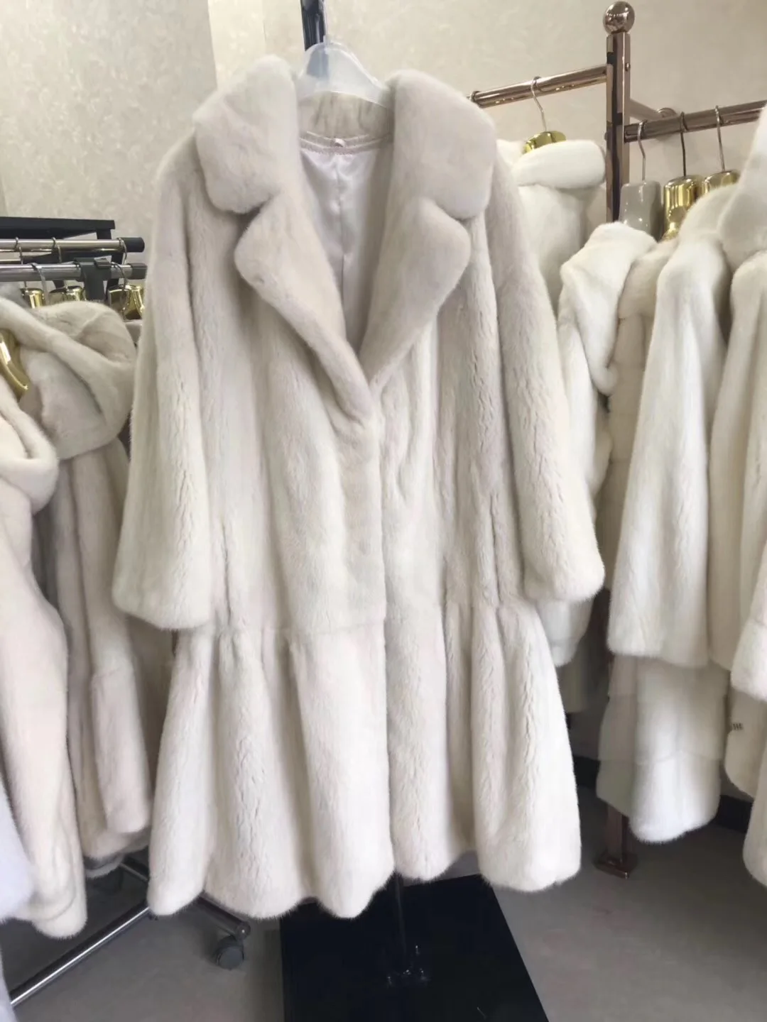 2019 winter new women natural real mink fur coat jacket outwear | Женская одежда