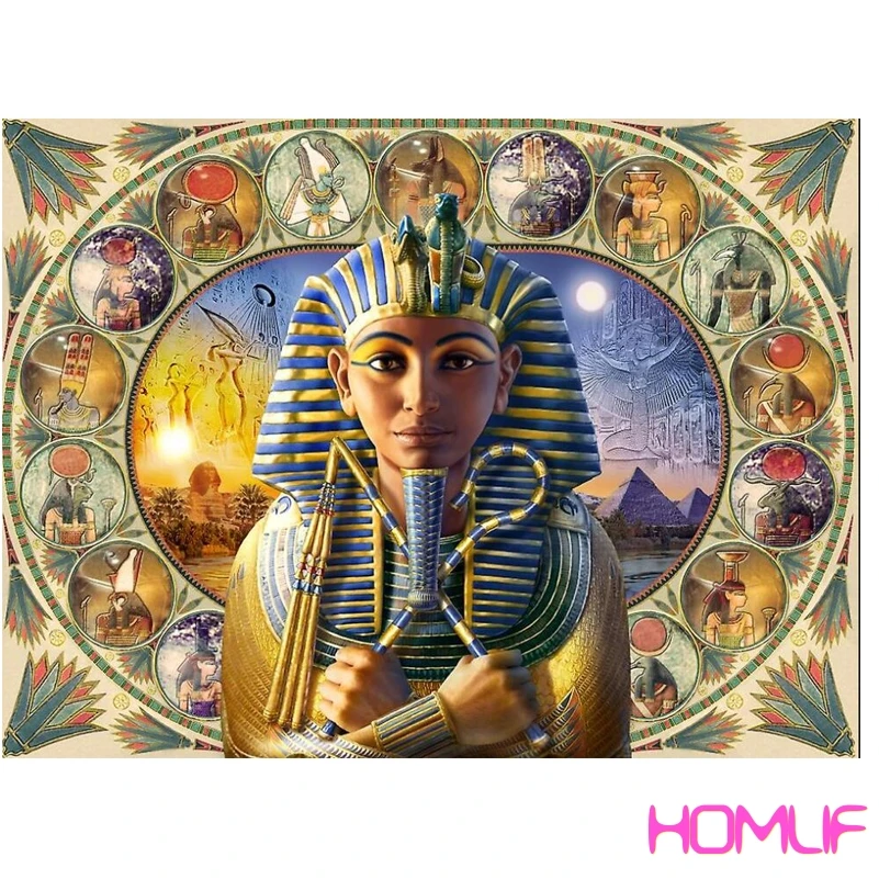 diamond painting Mosaic Egyptian Pharaoh embroidery stitch mosaic rhinestones pictures | Дом и сад