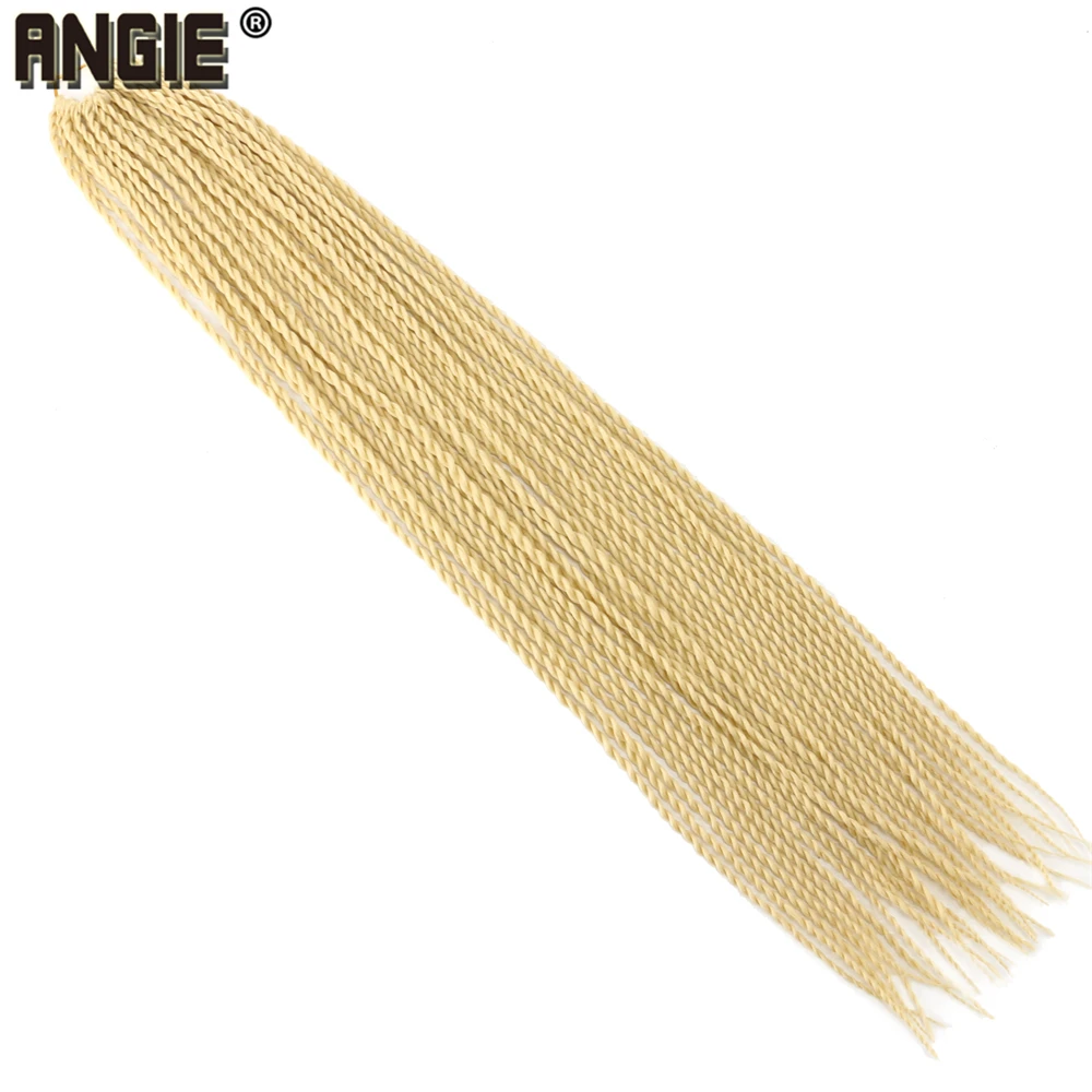 Angie 100 грамм/Упаковка 22 дюйма вязанные крючком косы Сенегальские крученые волосы плетение 30 корней/упаковка синтетические волосы для женщин