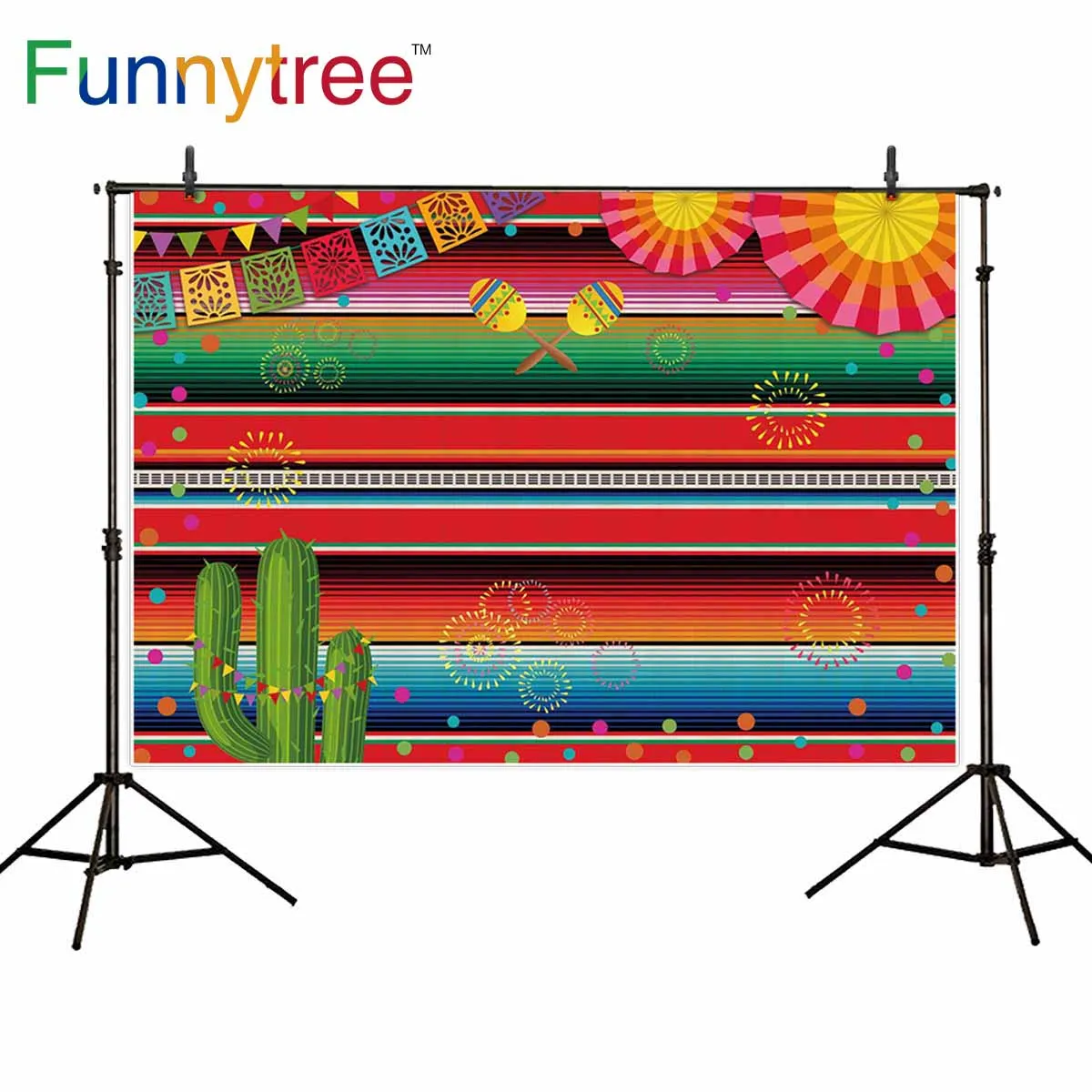 Фоновая фотография Funnytree мексиканская фиеста карнавал вечеринка кактус