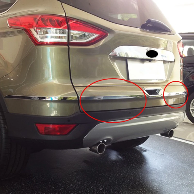 Для Ford Escape Kuga хромированный передний задний противотуманный светильник, дверная ручка, накладка на корпус, накладка, защита для украшения автомобиля