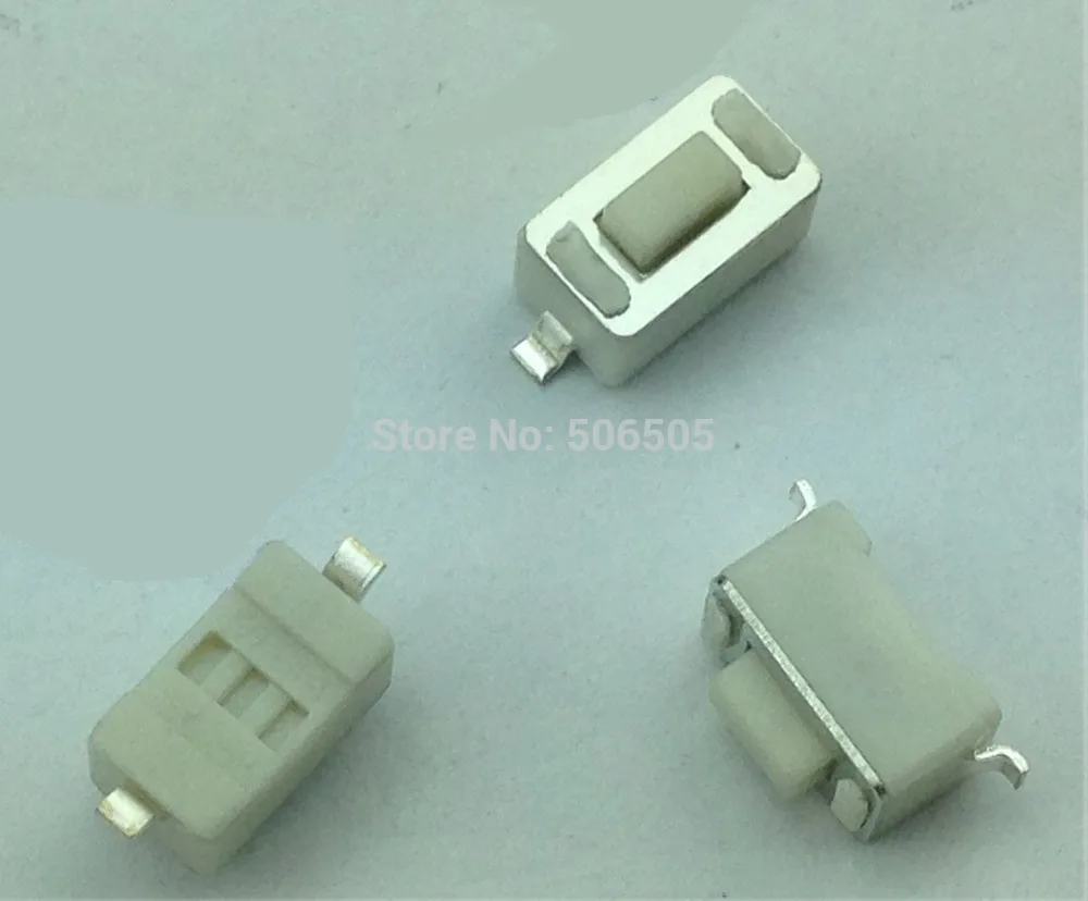 3x6x4,3 мм белый сенсорный переключатель SMD 2pin кнопочный переключатель для MP3 MP4 MP5 tablet PC 100 шт./лот