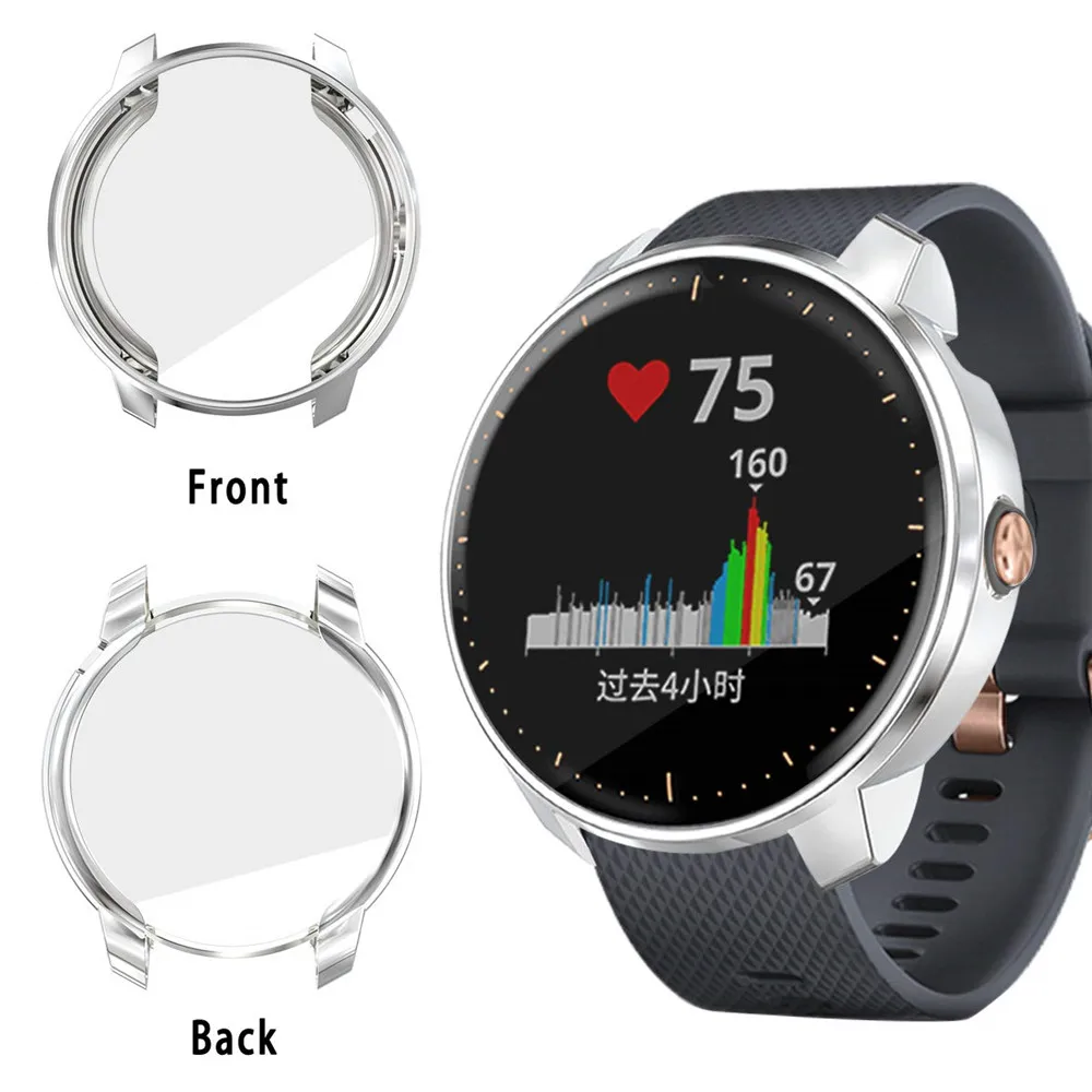 Мягкий Ультратонкий чехол из ТПУ с полным покрытием для Garmin Vivoactive 3 музыкальные часы, корпус для Garmin Vivoactive3 Music