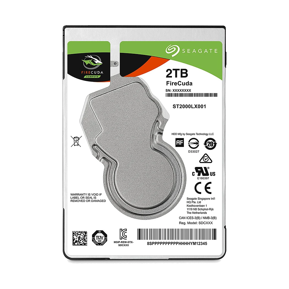 Seagate 2 ТБ ноутбук SSHD Гибридный внутренний жесткий диск 5 &quot7 мм 5400 об/мин SATA 6 ГБ/сек.