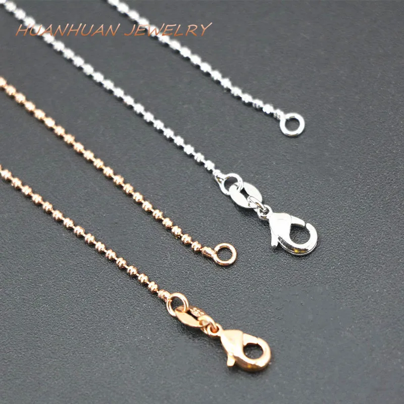 New Arrival Charms Women's Link Chains Necklace Copper Stainless Steel 1mm Diy Pendant Accessories Jewelry 18inch B3376 |