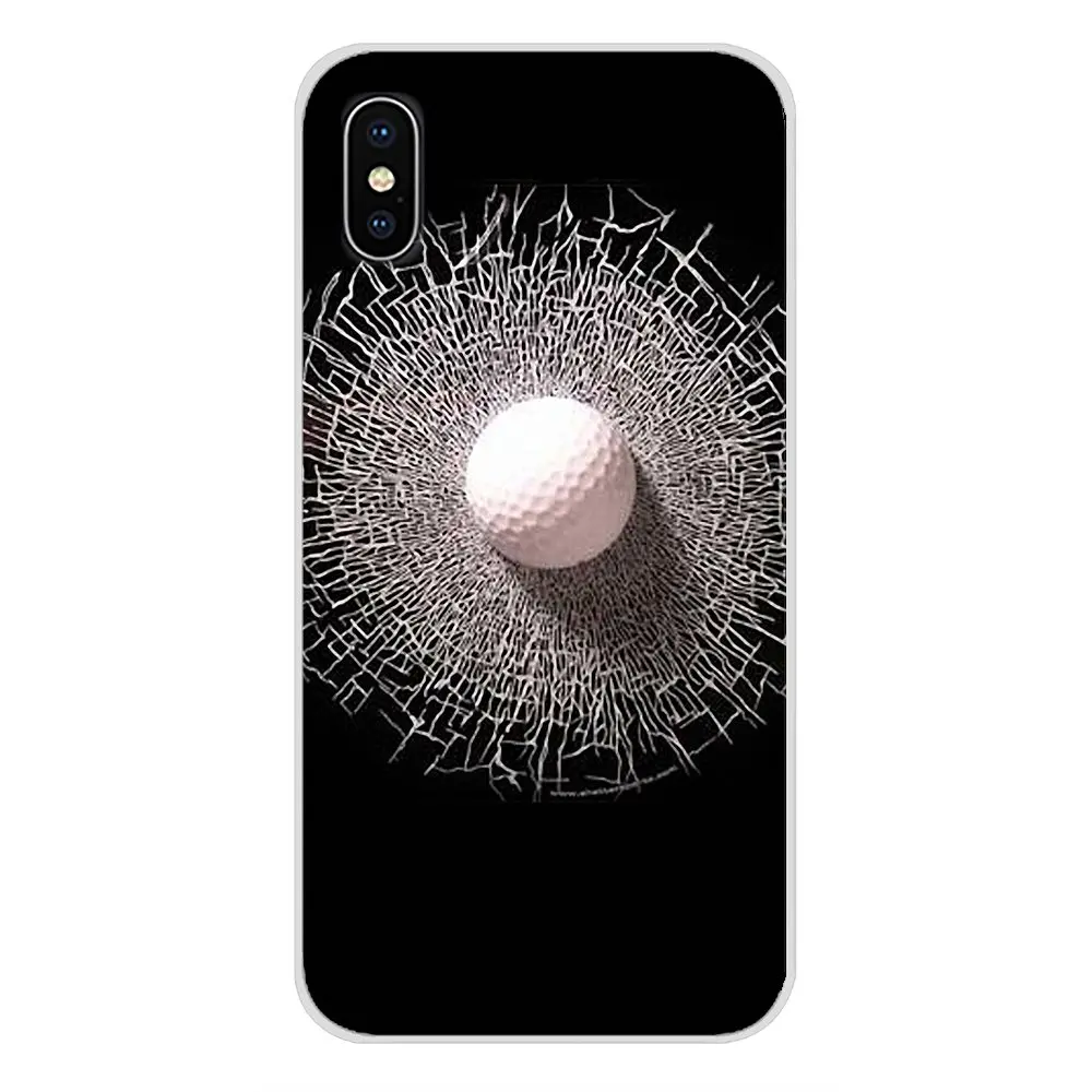 Прозрачные ТПУ чехлы накладки для Apple iPhone X XR XS MAX 4 4S 5 5S 5C SE 6 6S 7 8 Plus ipod touch Landscape Golf