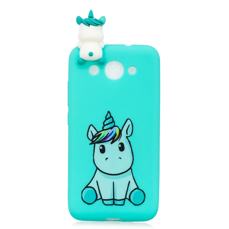 3D Case For Huawei Y3 2018 Cute Panda Unicorn Cat Dog Phone Cases Coque Etui |