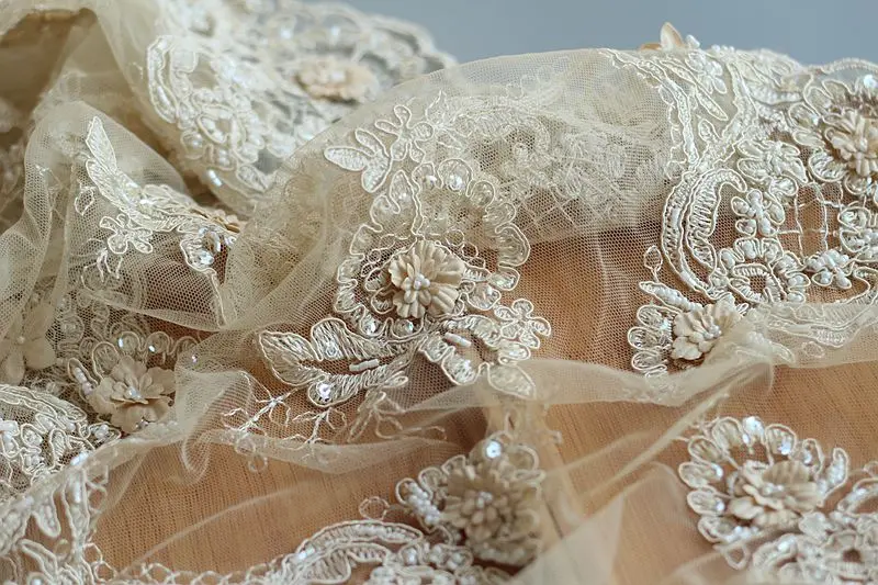 Роскошная кружевная скатерть расшитая бисером 3Dflowers ручная работа лист Doilies Alencon