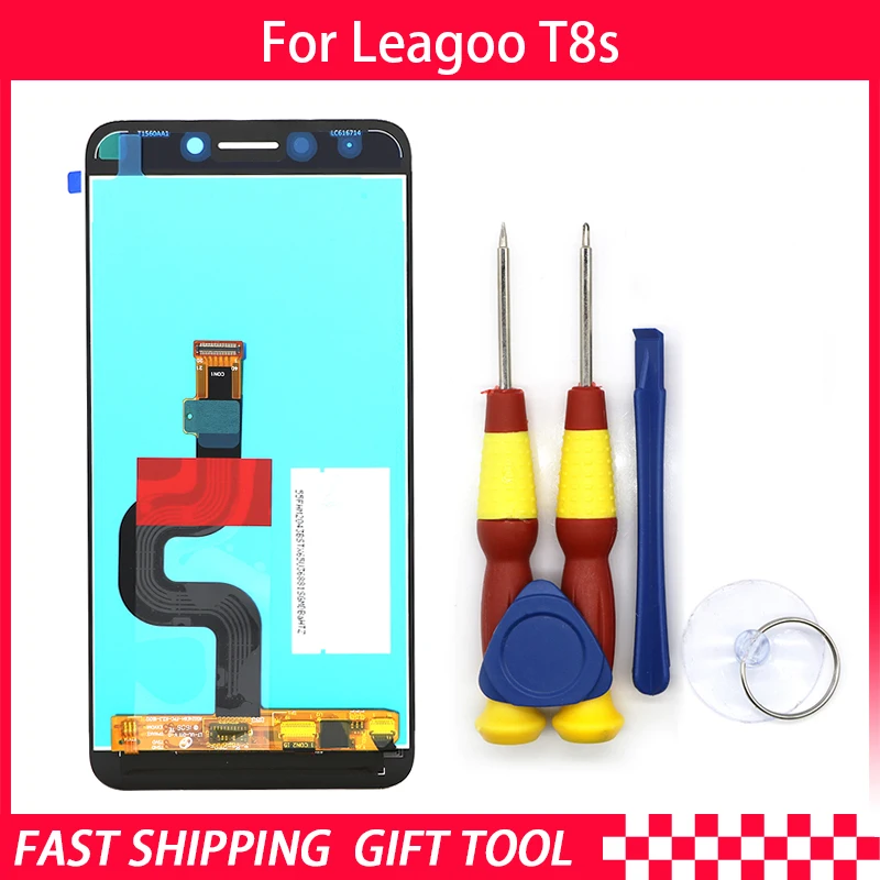 Новый Оригинальный сенсорный ЖК дисплей экран для Leagoo T8S запасные части +