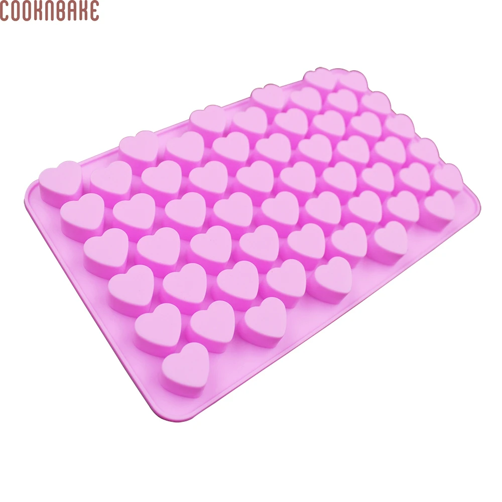 Силиконовая форма COOKNBAKE DIY 55 решеток для шоколада сердце поддон кубиков льда