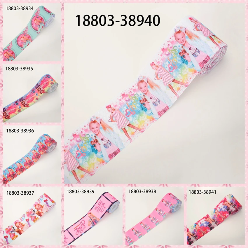 Новинка 50Y3 &quot75 мм красивая девушка JoJo лента с рисунком напечатанная grosgrain Сделай