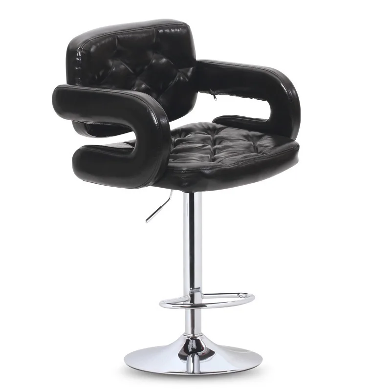 Парикмахерская стул парикмахерское кресло кофе белого цвета Бесплатная