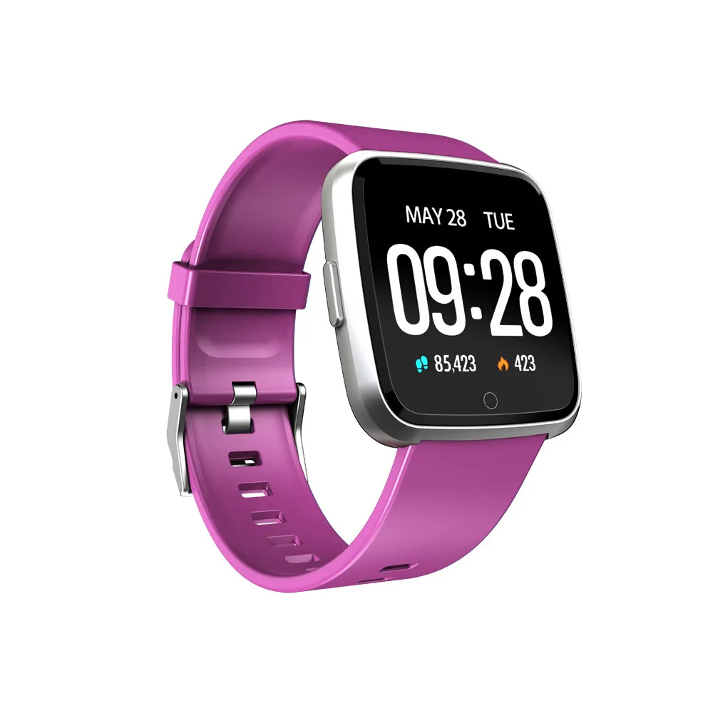 Умные часы Y7 для мужчин Android IOS Bluetooth пульсометр цветной экран шагомер Iphone Samsung Huawei