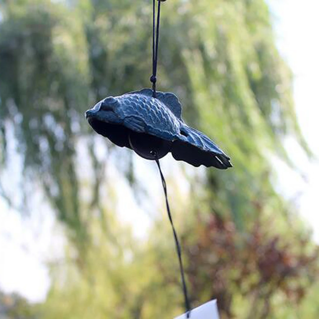 Японская Золотая рыбка Furin Windchime чугунный храм садовый домашний декор